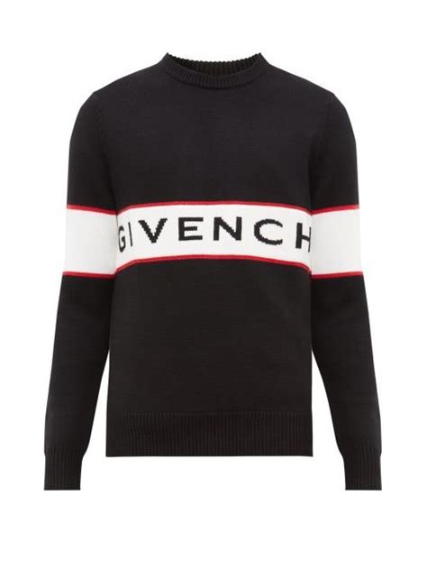 givenchy inverted logo-intarsia cotton sweater|GIVENCHY Givenchy Logo.